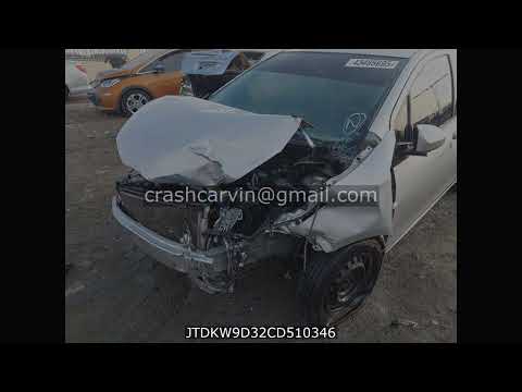 JTDKW9D32CD510346 - Toyota Yaris 2012